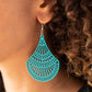 Paparazzi Accessories - Tropical Tempest - Blue Earrings