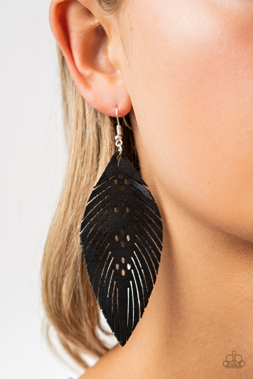 Paparazzi Accessories - Wherever The Wind Takes Me - Black Earrings