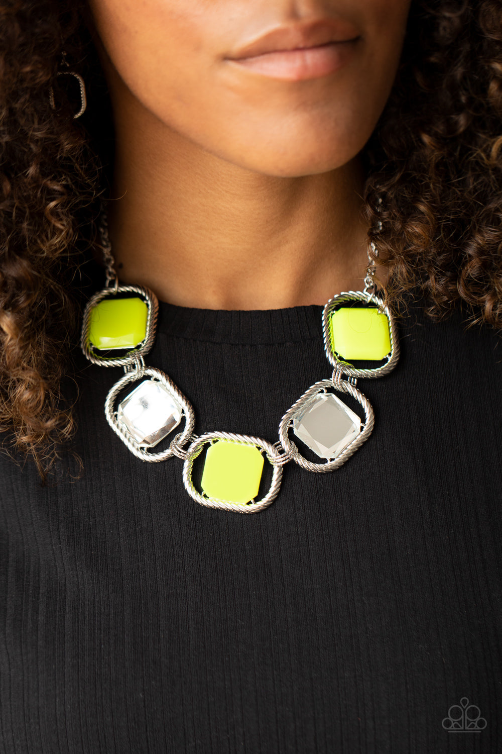 Paparazzi Accessories - Pucker Up - Yellow Necklace