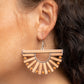 Paparazzi Accessories - Wooden Wonderland #E256 - Brown Earrings