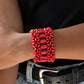 Paparazzi Accessories - Fiji Flavor - Red Bracelet