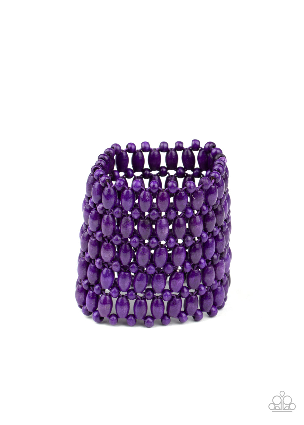 Paparazzi Accessories - Way Down In Kokomo #B527- Purple Bracelet