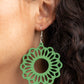 Paparazzi Accessories - Dominican Daisy #E264 - Green Earrings