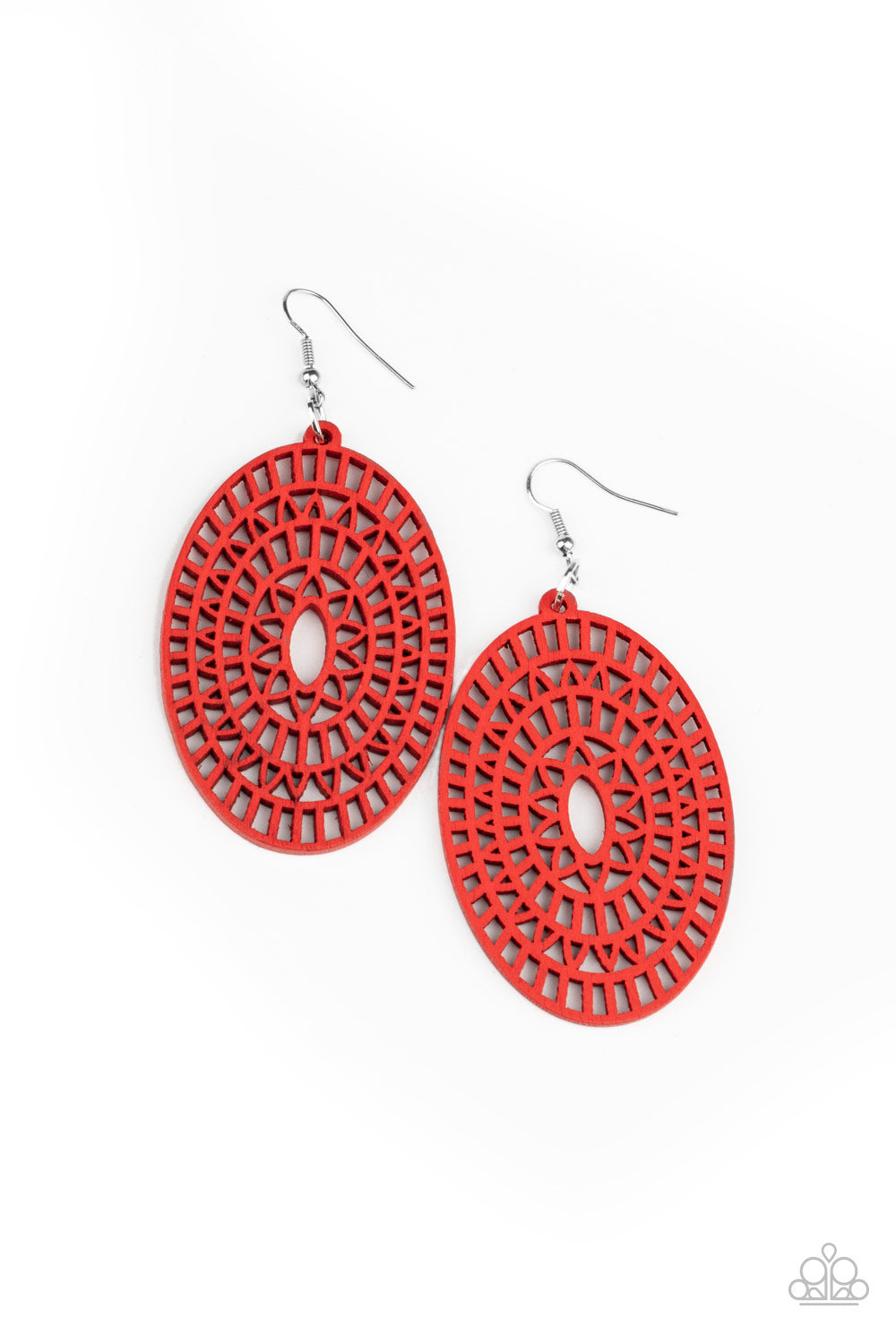 Paparazzi Accessories - Tropical Retreat - Red Earrings