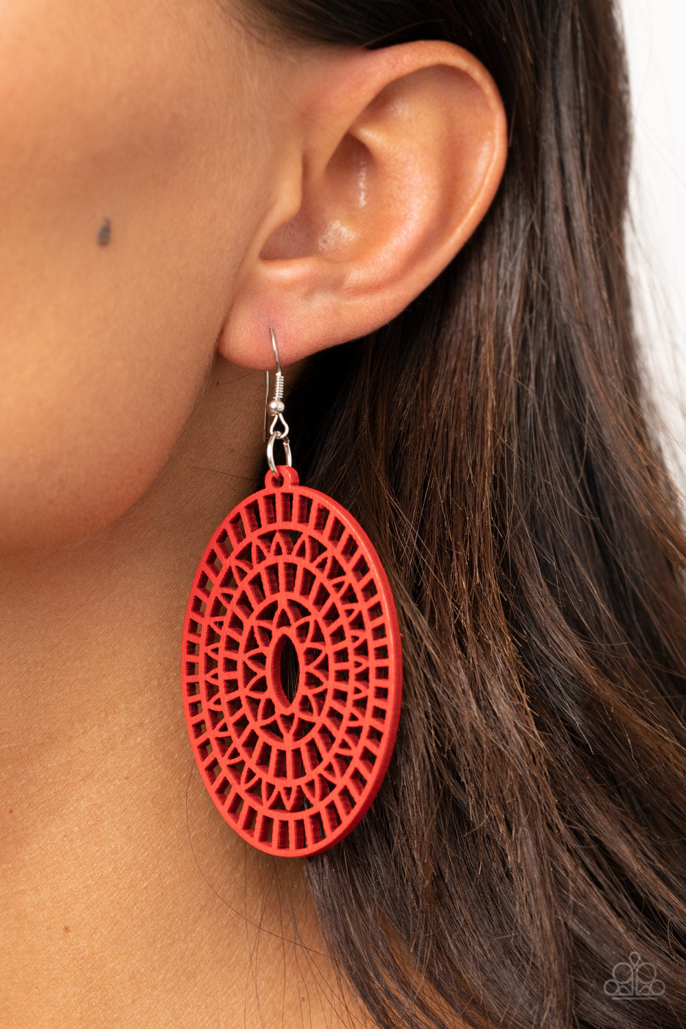 Paparazzi Accessories - Tropical Retreat - Red Earrings