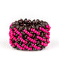 Paparazzi Accessories - Cozy in Cozumel #B433 - Pink Bracelet