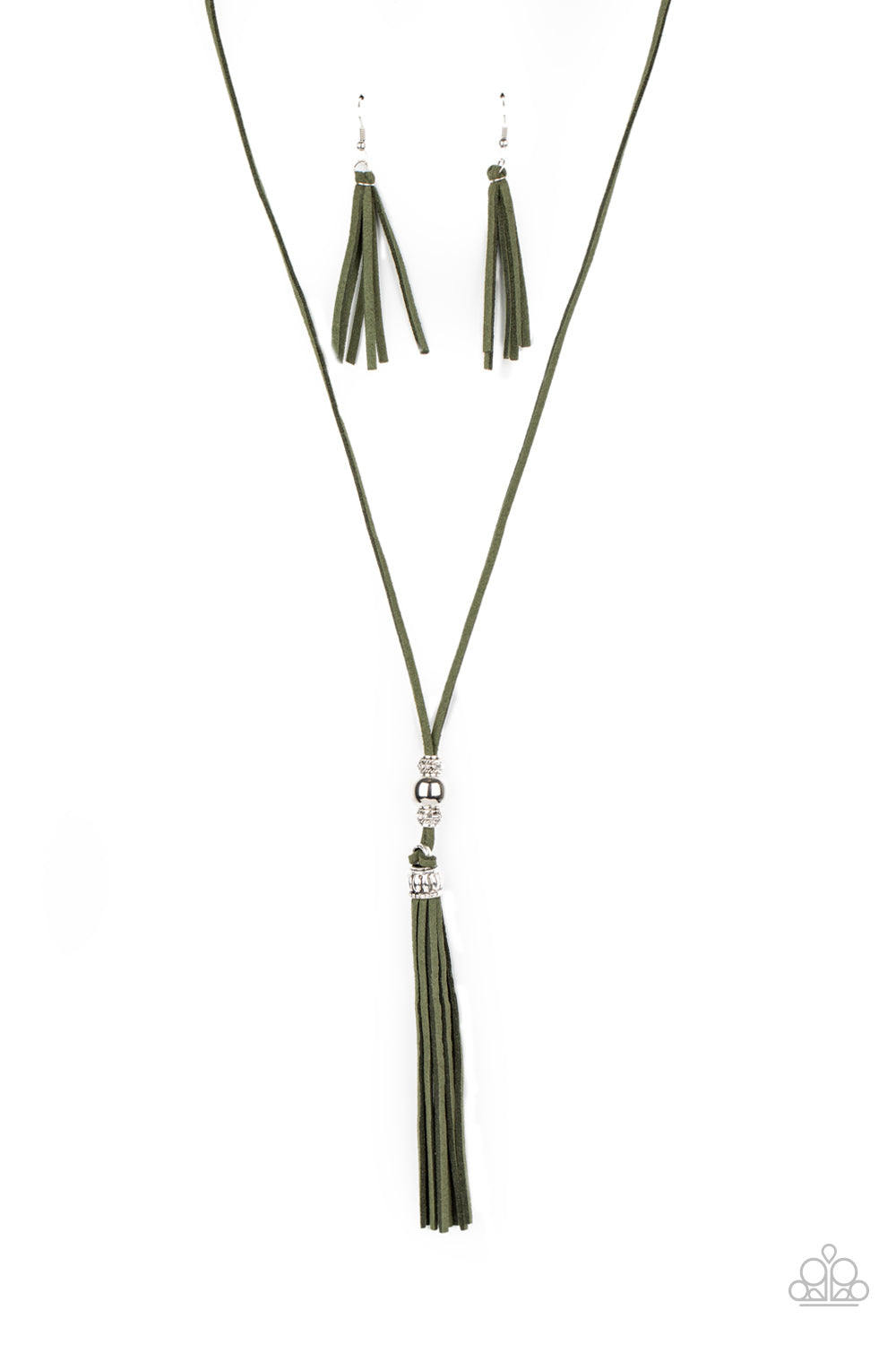 Paparazzi Accessories - Hold My Tassel - Green Necklace