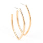 Paparazzi Accessories - Point-Blank Beautiful - Gold Earrings