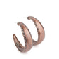 Paparazzi Accessories - Burnished Benevolence #E440 - Copper Earrings