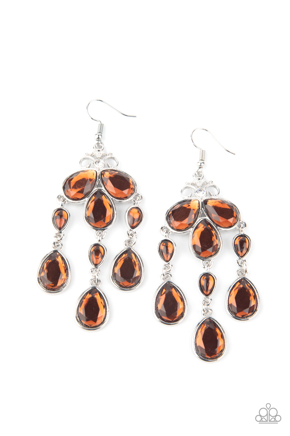 Paparazzi Accessories - Clear The HEIR - Brown Earrings