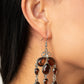 Paparazzi Accessories - Clear The HEIR - Brown Earrings