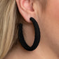 Paparazzi Accessories - TWINE and Dine - Black Earrings