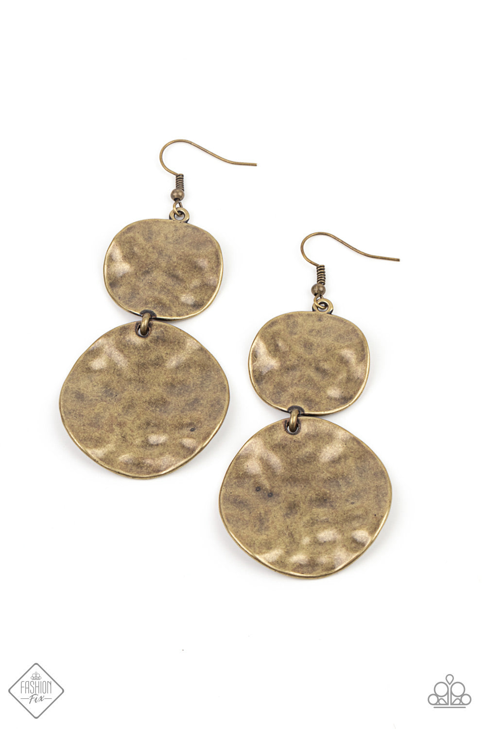 Paparazzi Accessories - HARDWARE-Headed #E253 FF - Brass Earrings