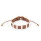 Paparazzi Accessories - Put Up A Brave FRONTIER #B490 - Brown Bracelet