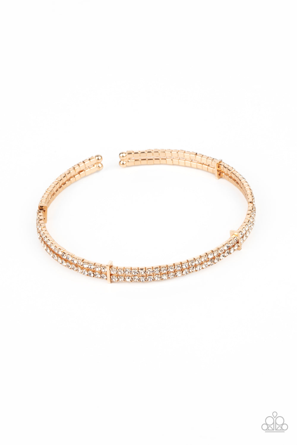 Paparazzi Accessories - Standout Opulence  #B485- Gold Bracelet