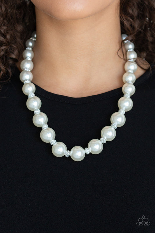 Uptown Heiress - White Necklace - TheMasterCollection