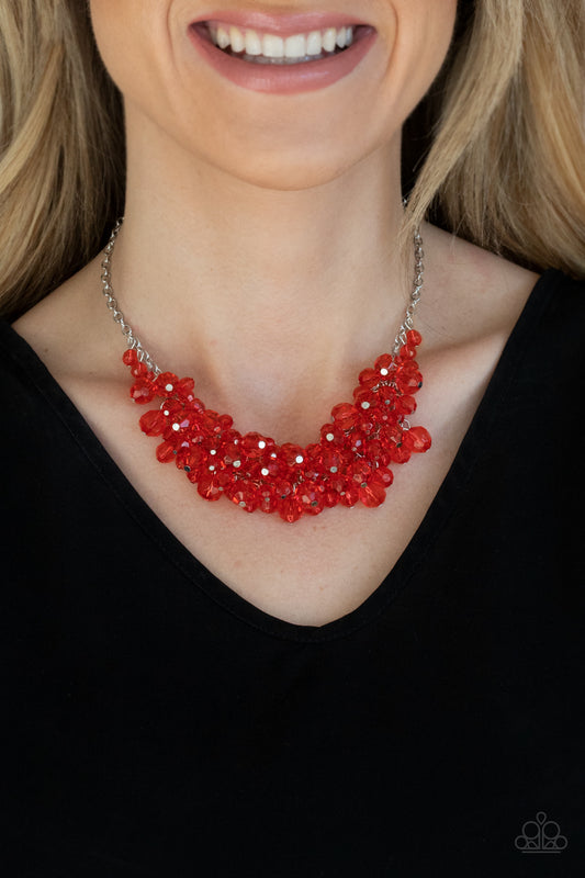 Paparazzi Accessories - Let The Festivities Begin #N581 - Red Necklace