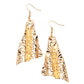 Paparazzi Accessories - How FLARE You! - Gold Earrings