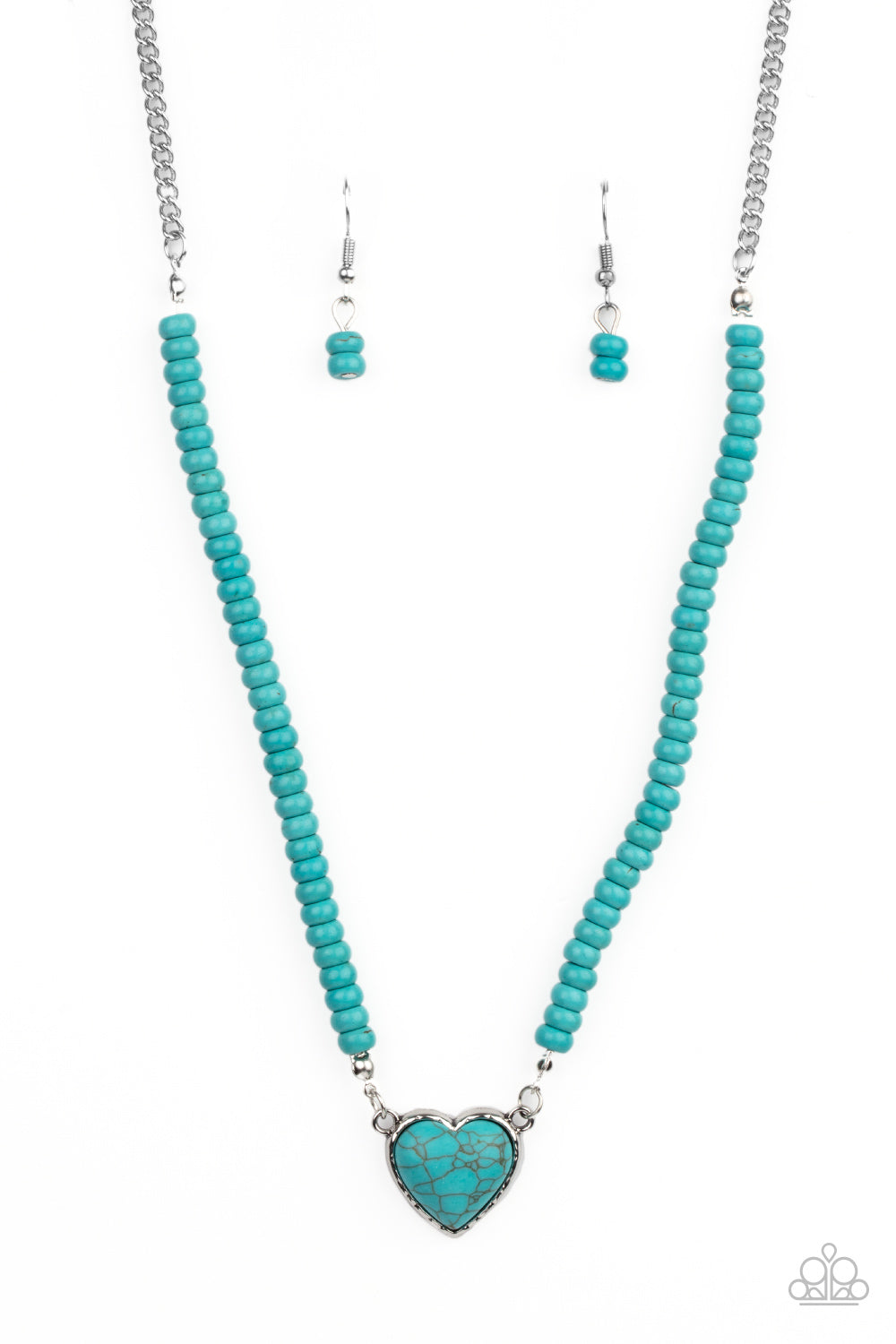 Paparazzi Accessories - Country Sweetheart #N580 - Blue Necklace