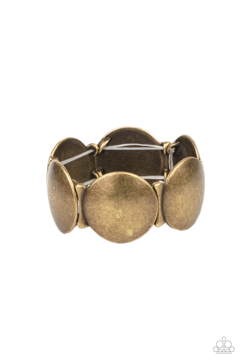 Paparazzi Accessories - Going, Going, GONG! #B558 Drawer 8/2 - Brass Bracelet