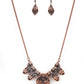 Paparazzi Accessories - Rustic Smolder #N597 - Copper Necklace