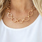 Paparazzi Accessories - HAUTE-ly Contested #N673 - Gold Necklace