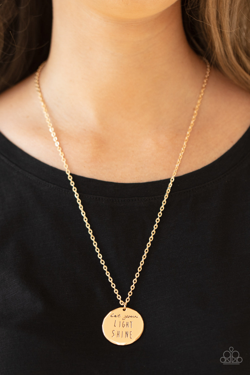Paparazzi Accessories - Light It Up #N740 - Gold Necklace