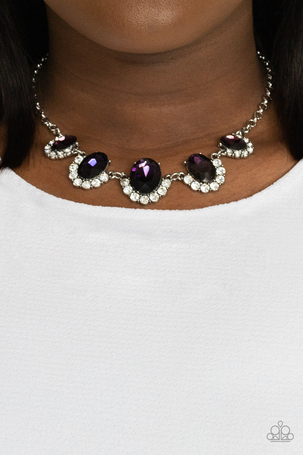 Paparazzi Accessories - The Queen Demands It #N642 - Purple Necklace