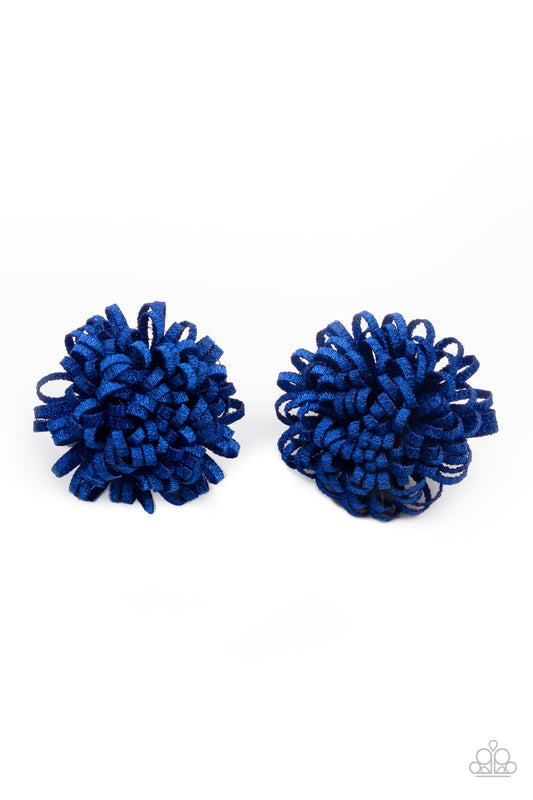 Paparazzi Accessories - Pretty in Posy #HB32 - Blue Hair Clip