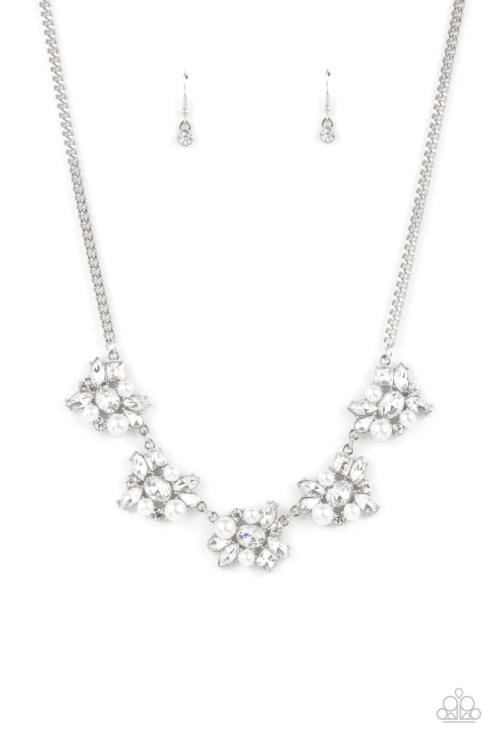 Paparazzi Accessories - HEIRESS of Them All - #N511 White Necklace