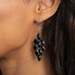 Paparazzi Accessories - Flamboyant Foliage #E428 - Black Earrings