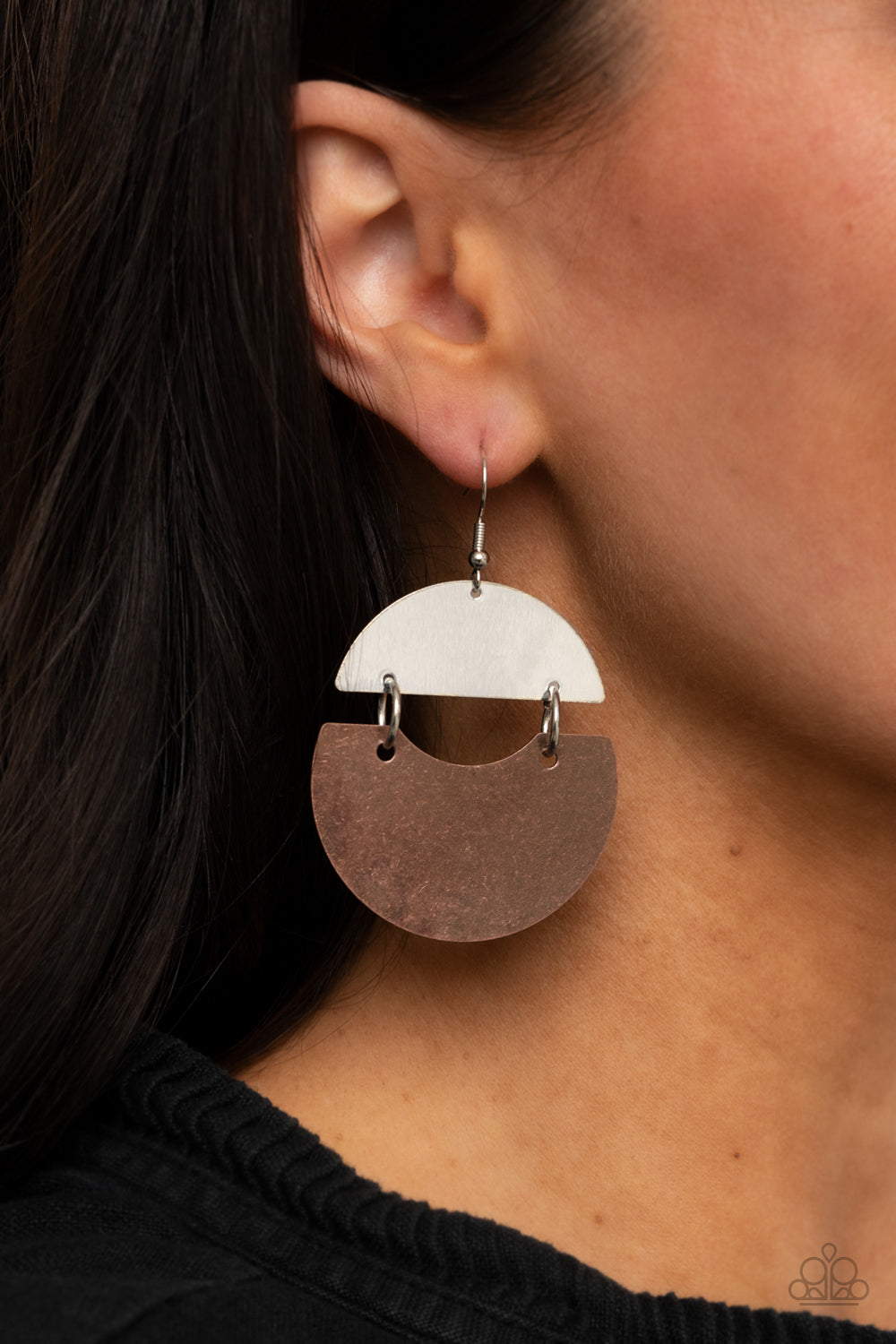 Paparazzi Accessories - Watching The Sunrise #E494 - Copper Earrings