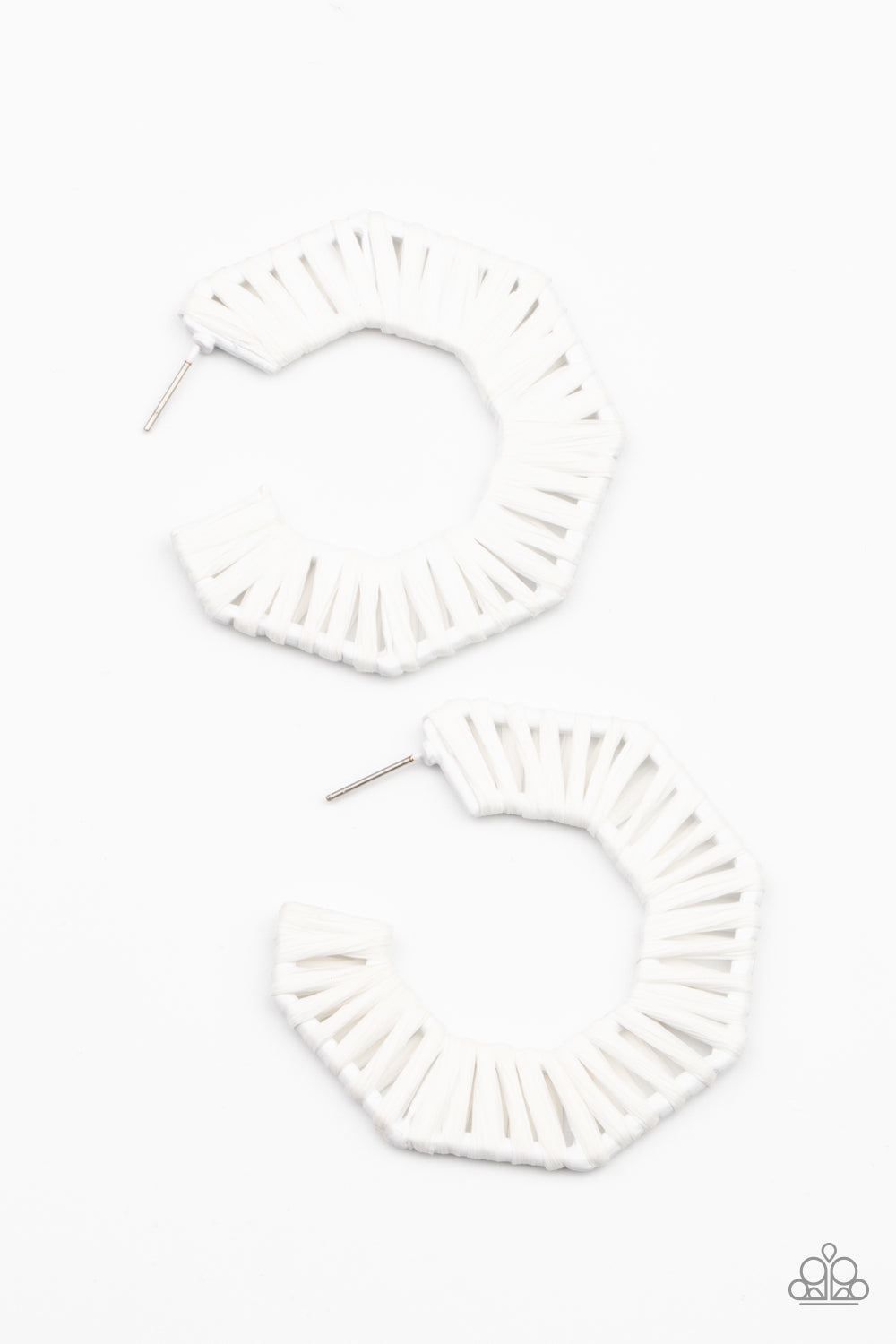 Paparazzi Accessories - Fabulously Fiesta #E443 - White Earrings