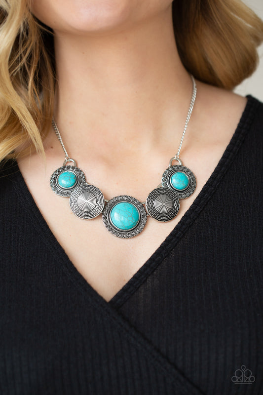 Paparazzi Accessories - Canyon Cottage #612 - Blue Necklace