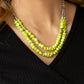 Paparazzi Accessories - Staycation Status #N641 - Green Necklace