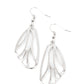Paparazzi Accessories - Turn Into A Butterfly #E487 - Silver Earrings