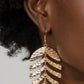 Paparazzi Accessories - Palm Lagoon #E479 - Gold Earrings