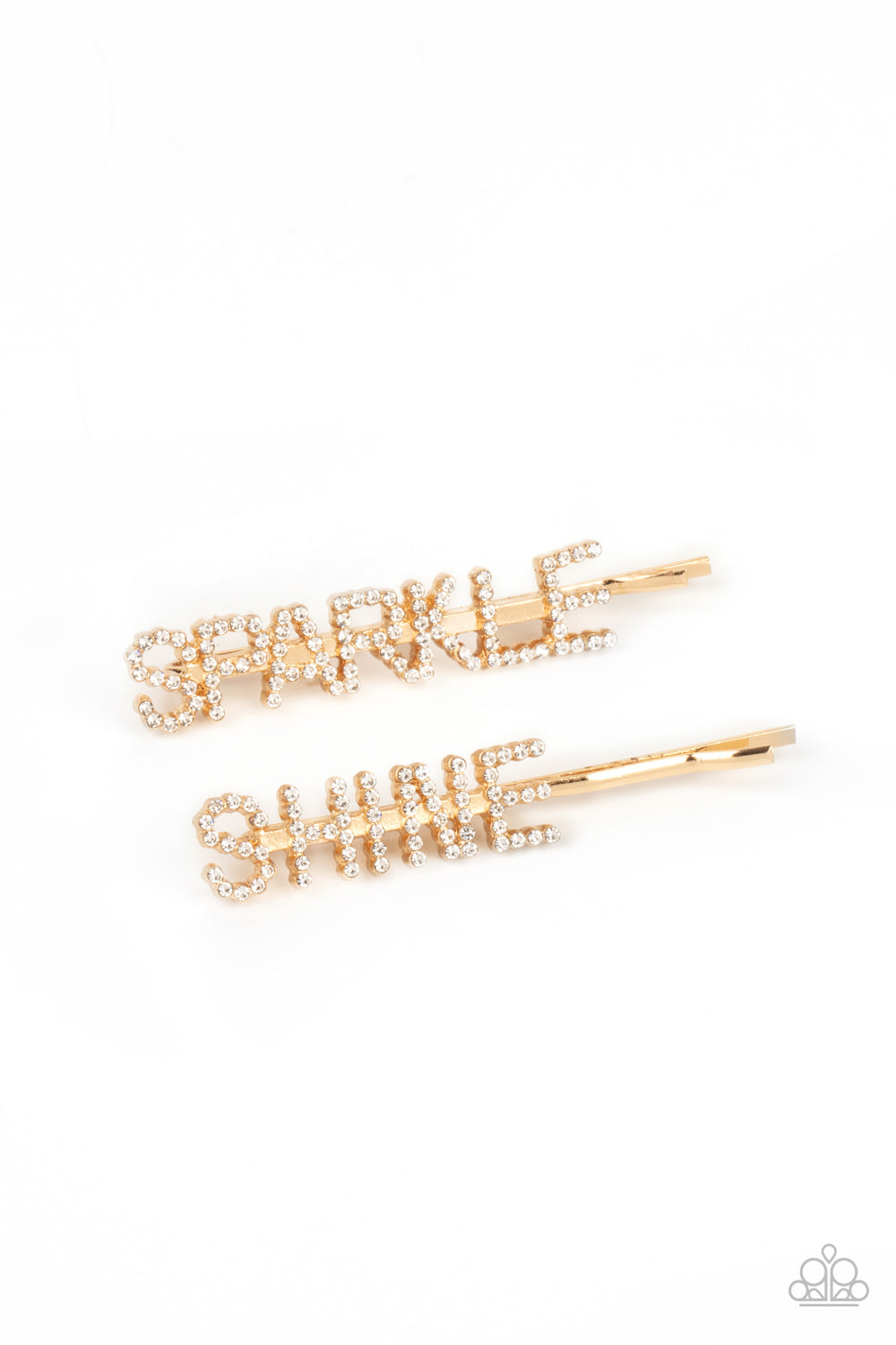 Paparazzi Accessories - Center of the SPARKLE-verse #HB33  - Gold Hair Pin