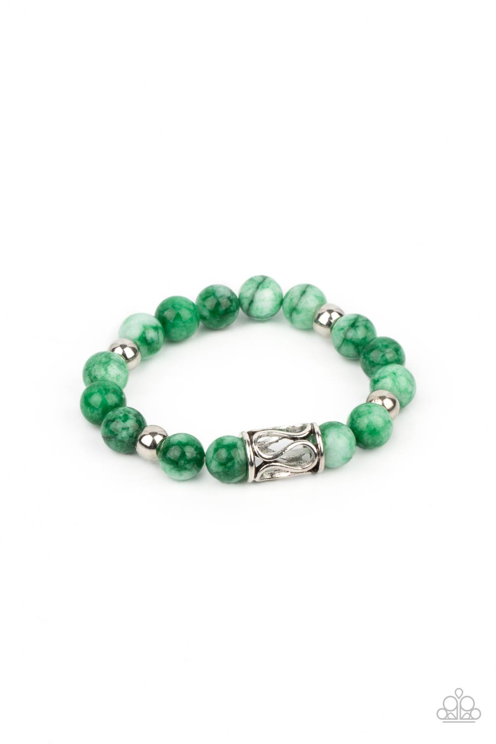 Paparazzi Accessories - Soothes The Soul #B571 - Green Bracelet