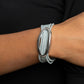 Paparazzi Accessories - Corded Couture #B489 - Silver Bracelet
