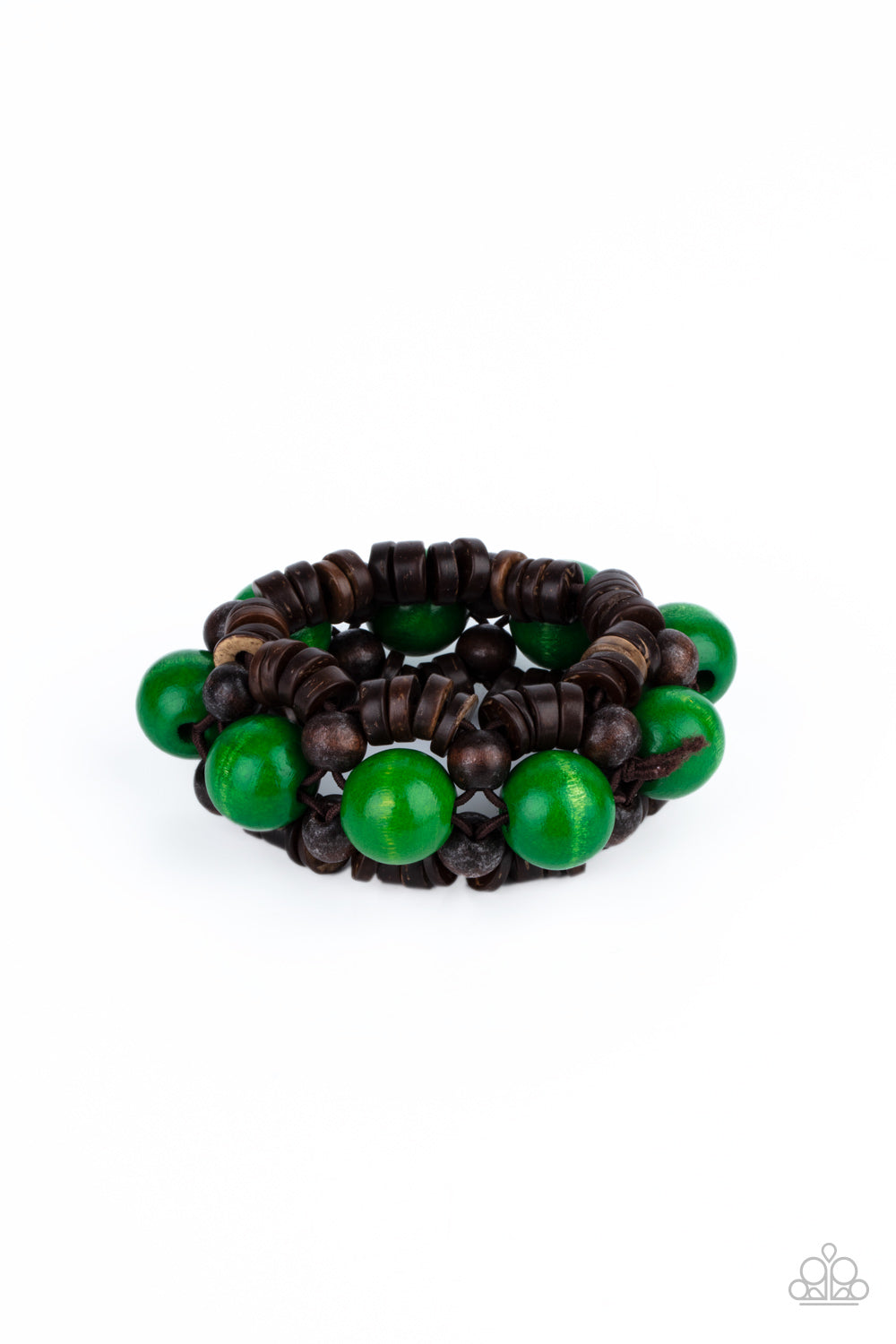 Paparazzi Accessories - Tropical Temptations #B475 - Green Bracelet