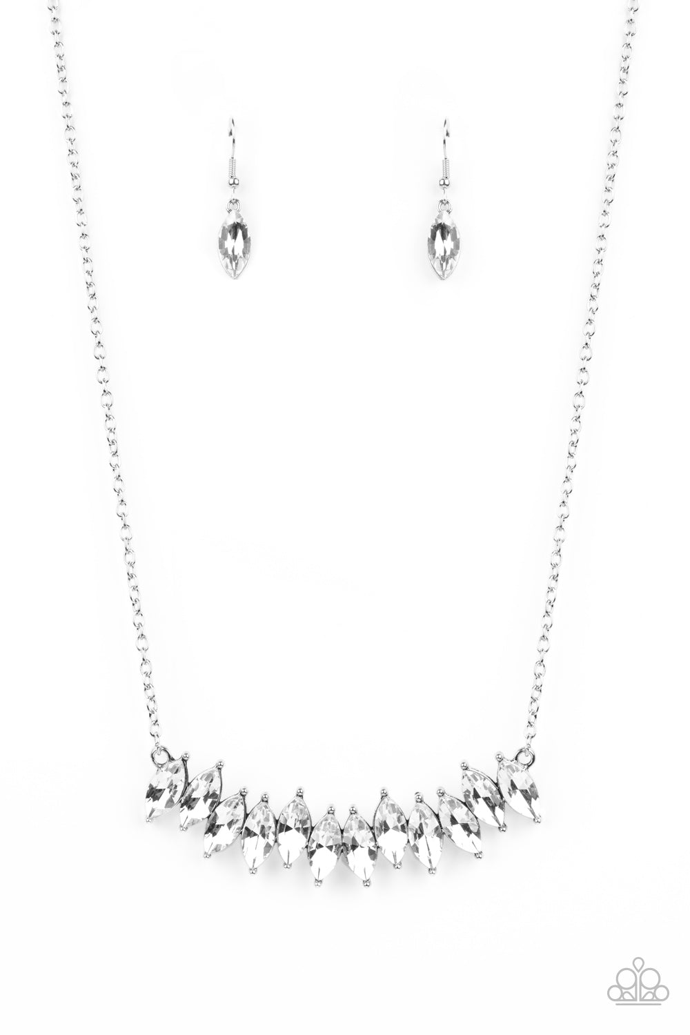 Paparazzi Accessories - Icy Intensity #N678 - White Necklace