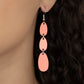Paparazzi Accessories - Rainbow Drops #E528 - Orange Earrings