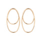 Paparazzi Accessories - So OVAL-Dramatic #E461 - Gold Earrings
