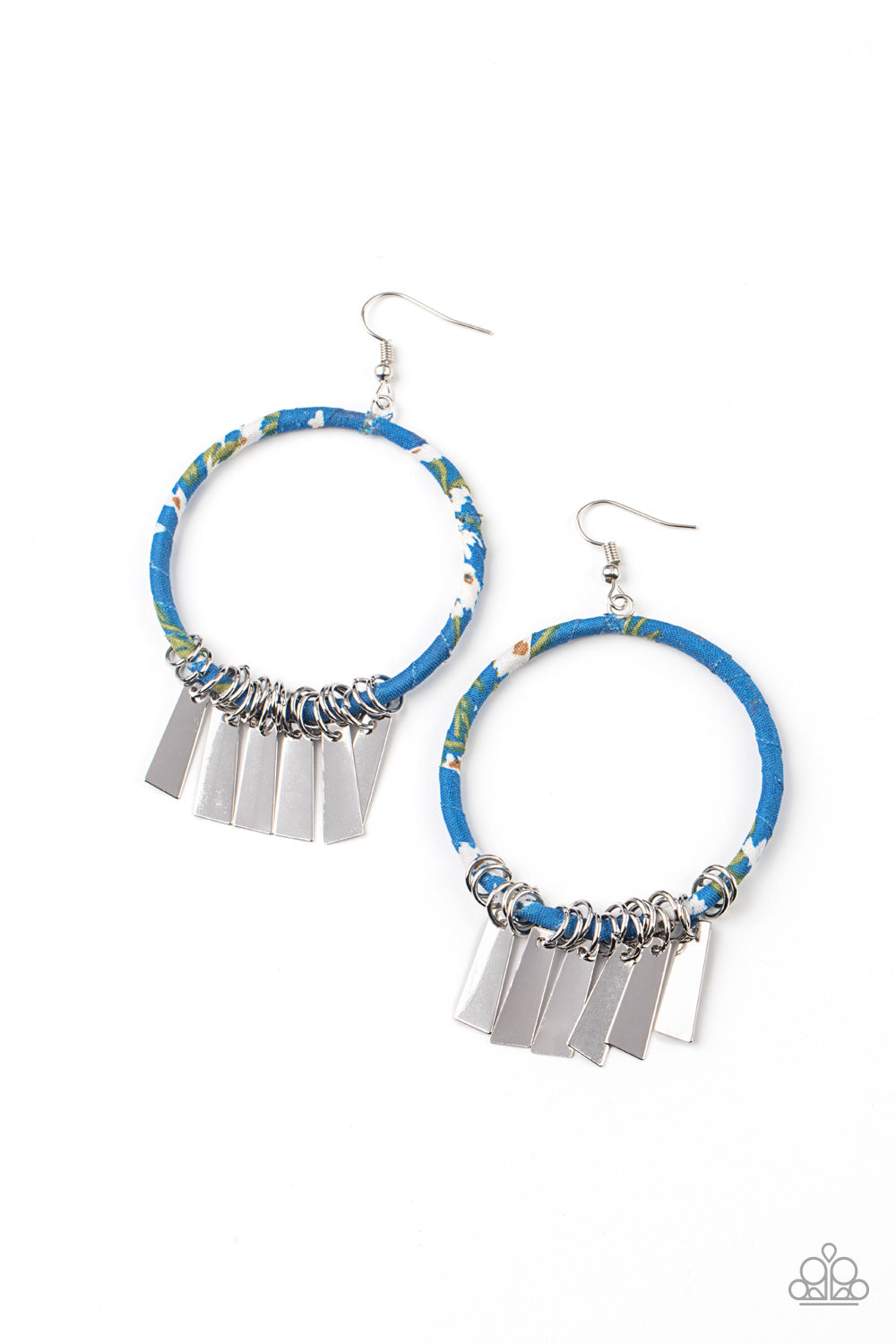 Paparazzi Accessories - Garden Chimes #E472 - Blue Earrings