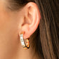 Paparazzi Accessories - Ready, Steady, GLOW #E575 - Gold Earrings