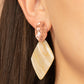 Paparazzi Accessories - Alluringly Lustrous #E543 - Copper Earrings