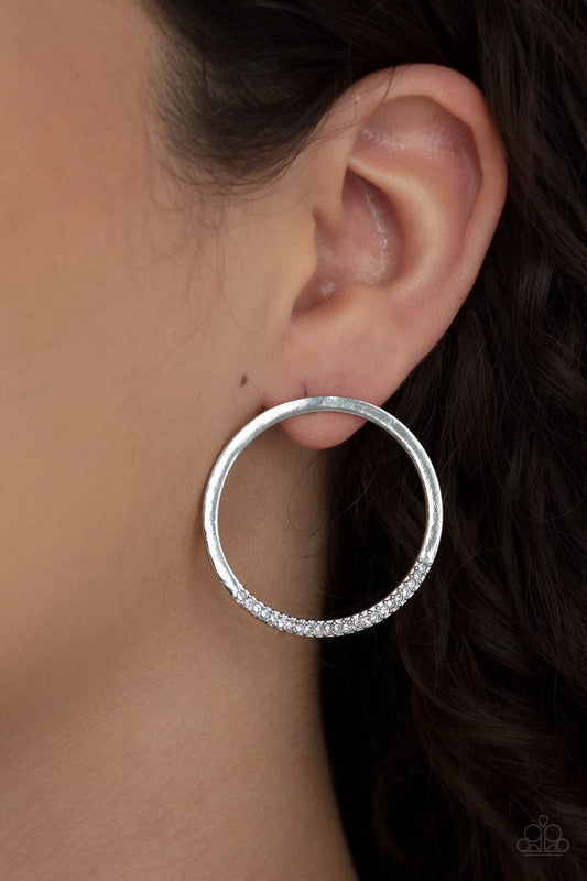 Paparazzi Accessories - Spot On Opulence #E495 - White Earrings