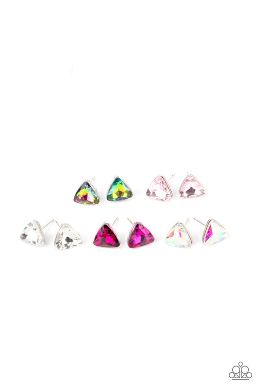 Paparazzi Accessories - MULTI COLOR OIL SPILL #SS9 - Starlet Shimmer Earrings