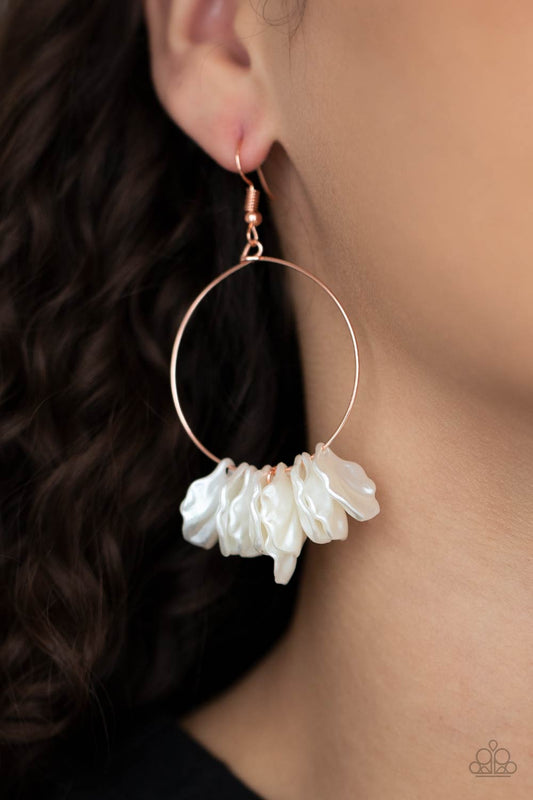 Paparazzi Accessories - Sailboats and Seashells #E497 - Copper Earrings